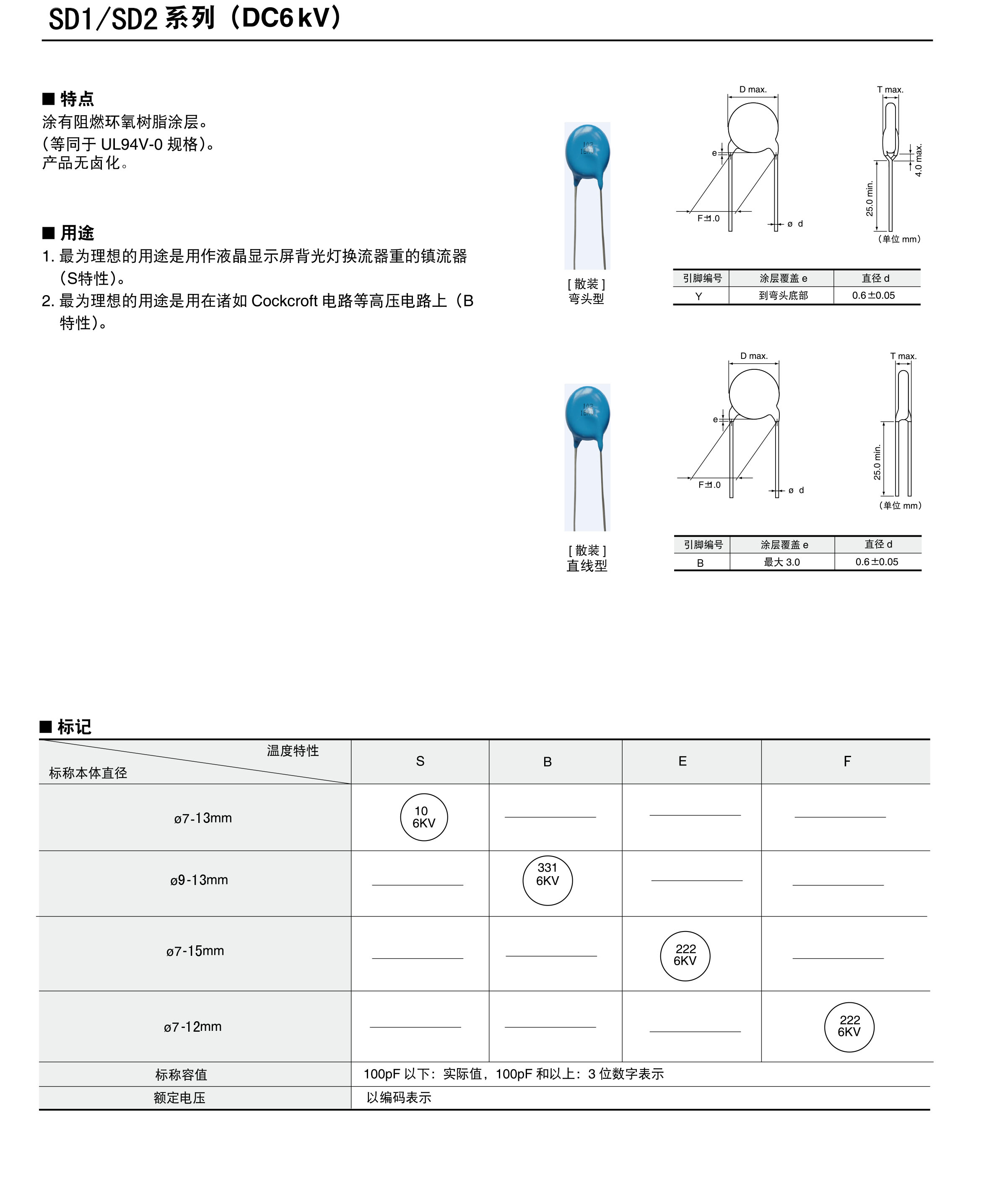 中高压陶瓷陶瓷电容器(图6)